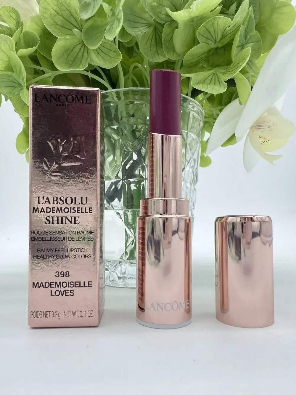 Lancome L'absolu Mademoiselle Shine Lipstick 398 Mademoiselle Loves 3.2g